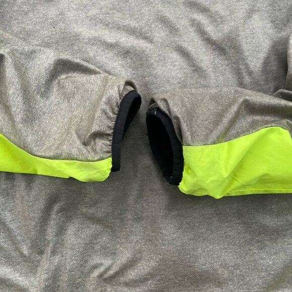 Pink Women’s M/L Victoria’s Secret Zip Hoodie Jacket Windbreaker Neon Yellow - Picture 8 of 12